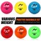 SUPERIORNET 6 Pack Poly Practice Baseballs Softballs Various Weighted Balls for Throwing Hitting and Pitching