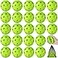 Coopay 24 Pack Baseball Practice Balls Plastic Training Balls Lightweight Hollow Softballs with a Drawstring Bag for Hitting Baseball Training Indoor Outdoor Use Green