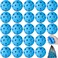 Coopay 24 Pack Baseball Practice Balls Plastic Training Balls Lightweight Hollow Softballs for Hitting Baseball Training Indoor Outdoor Use Blue