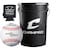 CHAMPRO Champro CBB90 Durahide Cover Baseballs in a Black Champro Bucket 30 Balls and one Rods Can Sleeve Included