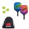 Selkirk Sport Selkirk SLK Latitude Pickleball Bundle 2 Paddles 3 Balls and 1 Bag Graphite Pickleball Paddle Features G4 Graphite Face with Polymer RevCore Pickleball Rackets Designed in USA