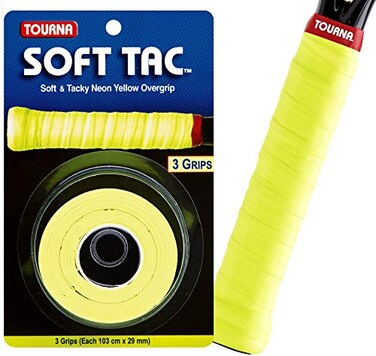 Tourna Soft Tac Overgrip Wrap Neon Yellow