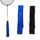 Gloperti Towel Grip Badminton Racket Grips Cotton Anti Slip Absorbent Sweatband Tape with Adhesive Backing for BadmintonPickleballPaddle Racket Assorted Colours 2 One Black One Blue