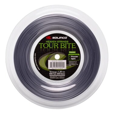 Solinco Tour Bite Tennis String Reel 656 ft 200 m HighPerformance CoPolyester Monofilament for Extreme Power Spin Control 16