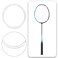 OTOTEC 1Pc 10m 07mm Wire Diameter Badminton String Nylon High Flexibility Badmintonsaite Compatible with YONEX BG Exbolt 65 White
