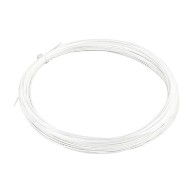 OTOTEC 1Pc 10m 07mm Wire Diameter Badminton String Nylon High Flexibility Badmintonsaite Compatible with YONEX BG Exbolt 65 White