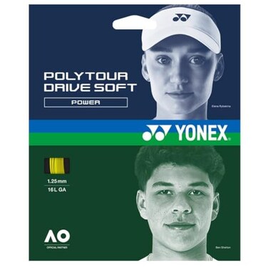 YONEX Polytour Drive 125 Tennis String Flash Yellow