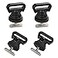 Atader Tie Downs for Kayak Track Mount Vertical Tie Downs for Securing Cooler Crate and Other Kayak Rail Mount Accessories 4 Pack