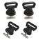 Atader Tie Downs for Kayak Track Mount Vertical Tie Downs for Securing Cooler Crate and Other Kayak Rail Mount Accessories 4 Pack
