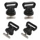 Atader Tie Downs for Kayak Track Mount Vertical Tie Downs for Securing Cooler Crate and Other Kayak Rail Mount Accessories 4 Pack