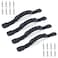 ORLANG 4 Pcs Kayak Carry Handles 2Hole Kayak Replacement Handles with Screws Canoe Boat Side Mount Carry Handle Boat Carry Handle Replacement Suitable for Kayaks Luggage Suitcase Black