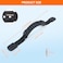 ORLANG 4 Pcs Kayak Carry Handles 2Hole Kayak Replacement Handles with Screws Canoe Boat Side Mount Carry Handle Boat Carry Handle Replacement Suitable for Kayaks Luggage Suitcase Black