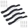 ORLANG 4 Pcs Kayak Carry Handles 2Hole Kayak Replacement Handles with Screws Canoe Boat Side Mount Carry Handle Boat Carry Handle Replacement Suitable for Kayaks Luggage Suitcase Black