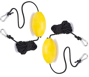 MOPHOEXII Anchor Marker Buoy 30 ft Marine Rope Tow Line Anchor Buoy Float Leash Stainless Steel HookHigh Visibility Anchor Line Float