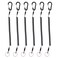 Lix&Rix LixRix Coiled Fishing Tools Lanyard Retractable Safty Tethers for Pliers Knife Flashlight Kayak Paddle Leash Keys Rope6 pcs