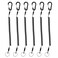 Lix&Rix LixRix Coiled Fishing Tools Lanyard Retractable Safty Tethers for Pliers Knife Flashlight Kayak Paddle Leash Keys Rope6 pcs