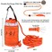 Wowangce Water Rescue Throw Bag with Rope and 2 Emergency Whistles with Lanyard Emergency Rescue Rated to 1844lbs for Kayaking Boating Fishing Rafting High Visibility50 Ft Rope