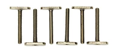YakAttack MightyBolt 6 Pack 2 Long x Wide Stainless Steel TBolts 20 Thread Fits MightyMount GearTrac Most Kayak Track Systems Made in USA