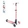 Yvolution Y Glider Nua 3Wheel Kids Scooter Adjustable Height ArcFolding Handlebar LED LightUp Front Wheels ExtraWide Deck Ages 310 Pink