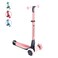 Yvolution Y Glider Nua 3Wheel Kids Scooter Adjustable Height ArcFolding Handlebar LED LightUp Front Wheels ExtraWide Deck Ages 310 Pink