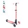 Yvolution Y Glider Nua 3Wheel Kids Scooter Adjustable Height ArcFolding Handlebar LED LightUp Front Wheels ExtraWide Deck Ages 310 Pink