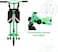 AODI Swing Scooter for Kids 3 Wheels Foldable Wiggle Kick Scooter Push Drifting with 4 Adjustable Handlebar 2 Rear LED Wheel for Boys and Girls Ages 38