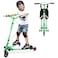 AODI Swing Scooter for Kids 3 Wheels Foldable Wiggle Kick Scooter Push Drifting with 4 Adjustable Handlebar 2 Rear LED Wheel for Boys and Girls Ages 38