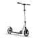 Lascoota AllTerrain Kick Scooter Adult Front Suspension for Smooth Cruising Wide Deck Platform for Stable Riding Adjustable Handlebar for Custom Fit Black White Ages 6 220lb