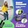 SKIDEE Skidee Kick Scooter for Kids Ages 6 Adjustable Handlebar Up to 41 High Large Wheels AntiShock Suspension Foldable Lightweight Scooters for Kids Teens Adults Max Load 220 Lbs
