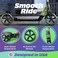 SKIDEE Skidee Kick Scooter for Kids Ages 6 Adjustable Handlebar Up to 41 High Large Wheels AntiShock Suspension Foldable Lightweight Scooters for Kids Teens Adults Max Load 220 Lbs