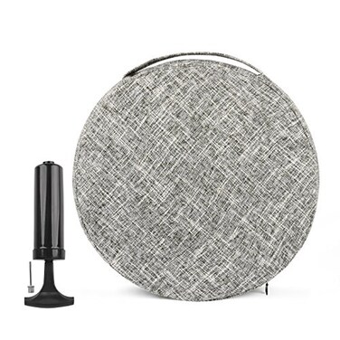 bintiva Inflated Stability Wobble Cushion With removable washable overlay Including Free PumpExercise Fitness Core Balance Disc