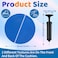 biguphate Wobble Cushion Set for Core Body Balance Training Wiggle Disc Plus 4 Hedgehog Balance Pods and Pump Inflatable Stepping Pads for AdultsBlue