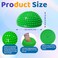 biguphate Wobble Cushion Set for Core Body Balance Training Wiggle Disc Plus 4 Hedgehog Balance Pods and Pump Inflatable Stepping Pads for AdultsBlue