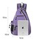 Sucipi Pickleball Bag Mens Womens Pickleball Backpack Adjustable Sling Bag wFence HookLarge CapacitySafety PocketPurple