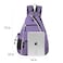Sucipi Pickleball Bag Mens Womens Pickleball Backpack Adjustable Sling Bag wFence HookLarge CapacitySafety PocketPurple