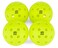 Big Dill Relish Pickleball Balls Pack of 4 with Carry Bag Outdoor Ball with 40 Holes WindResistant Consistent Bounce Durability