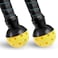 EASYPICK Pickleball Ball Retriever Picker Upper Fits All Standard Paddles Easy Attaches to The Way Pick Up Balls Without Bending Over Black 2 Pack