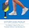 EASYPICK Pickleball Ball Retriever Picker Upper Fits All Standard Paddles Easy Attaches to The Way Pick Up Balls Without Bending Over Black 2 Pack