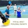 EASYPICK Pickleball Ball Retriever Picker Upper Fits All Standard Paddles Easy Attaches to The Way Pick Up Balls Without Bending Over Black 2 Pack