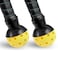EASYPICK Pickleball Ball Retriever Picker Upper Fits All Standard Paddles Easy Attaches to The Way Pick Up Balls Without Bending Over Black 2 Pack