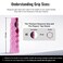 Hesacore Pickleball Paddle Grip 525in Supports Tennis Elbow Enhances Grip Strength Reduces Vibration with Finger Support and AntiSweat Extra Small