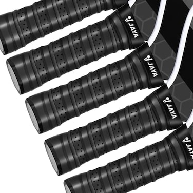 JAYA ExtraLength Pickleball Paddle Grip Tape Pack of 5 Pickleball Overgrip Wrap Black