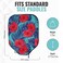 Palms-O-Aces PalmsOAces Pickleball Paddle Cover Canvas Padded Pickleball Paddles Sleeve with Zipper Lightweight Protective Paddle Case for Standard Paddles Paddle Cover Accessory Pink Hibiscus