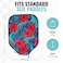 Palms-O-Aces PalmsOAces Pickleball Paddle Cover Canvas Padded Pickleball Paddles Sleeve with Zipper Lightweight Protective Paddle Case for Standard Paddles Paddle Cover Accessory Pink Hibiscus
