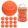 GKK Durable Pressurized Tennis Balls 12 Pack Yellow Felt Training Balls High Bounce for Beginners and Dogs