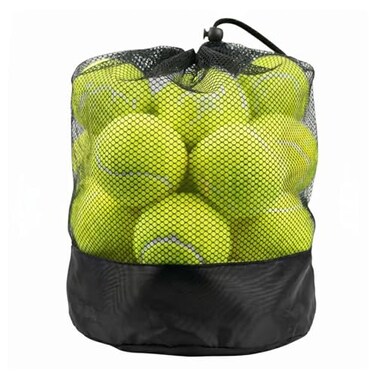Tebery 20 Pack Orange Advanced Training Tennis Balls Beginner Practice Ball Pet Dog Playing Balls Come with Mesh Bag for Easy Transport