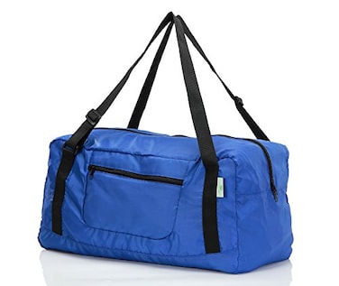 HOLYLUCK Foldable Travel Duffel Bag For Women Men Luggage Great for Gym Blue