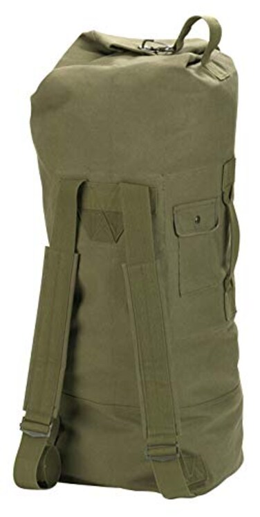Rothco GI Style Canvas Double Strap Duffle Bag Olive Drab
