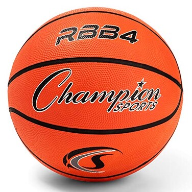 Champion Sports RBB4 Intermediate Rubber Outdoor Basketball 285 Orange