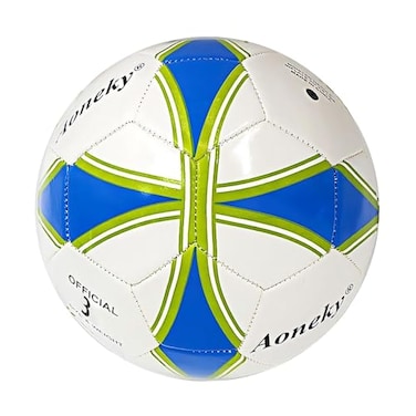 Aoneky Size 4 1Pack Soccer Ball EcoFriendly 25mm PVC Leather Durable MachineStitched Design Ball Pump Included